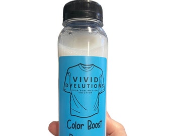 12oz Color Boost Recharge Size - Vivid Dyelutions - Your Sublimation Solution - Polyester spray - Polyacrylic Spray For t-Shirts - Refill