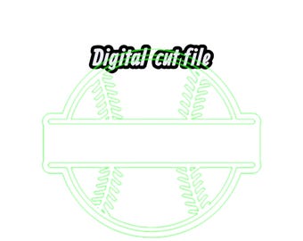 Baseball Cheerstick SVG - Image Used to Cut Wooden Cut out for Baseball Cheer Stick