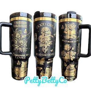 Good Girls Read bad Books Tumbler | Spicy Book Club Travel Mug | Enemies to Lovers | Book Lover Gift | 40oz Insulated Cup with Handle