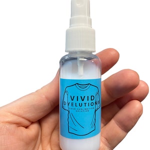 2oz Sample Size - Vivid Dyelutions - Your Sublimation Solution - Polyester Boost Spray - Polyacrylic Spray For t-Shirts - Color Boost Spray