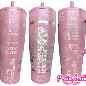 Smut Queen Brumate Tumbler - Dark Romance Reader Tumbler -  Engraved Cup - Custom Engraved  40oz tumbler with handle - Romance Book Theme