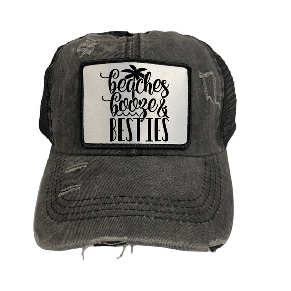 Beaches Booze and Besties Hat Summer 