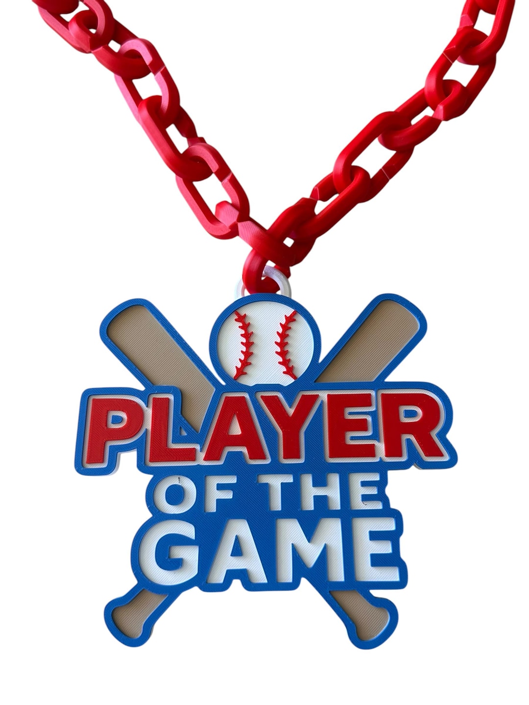 3D Printed Baseball Hype Chain | Custom Player of the Game Chain ...