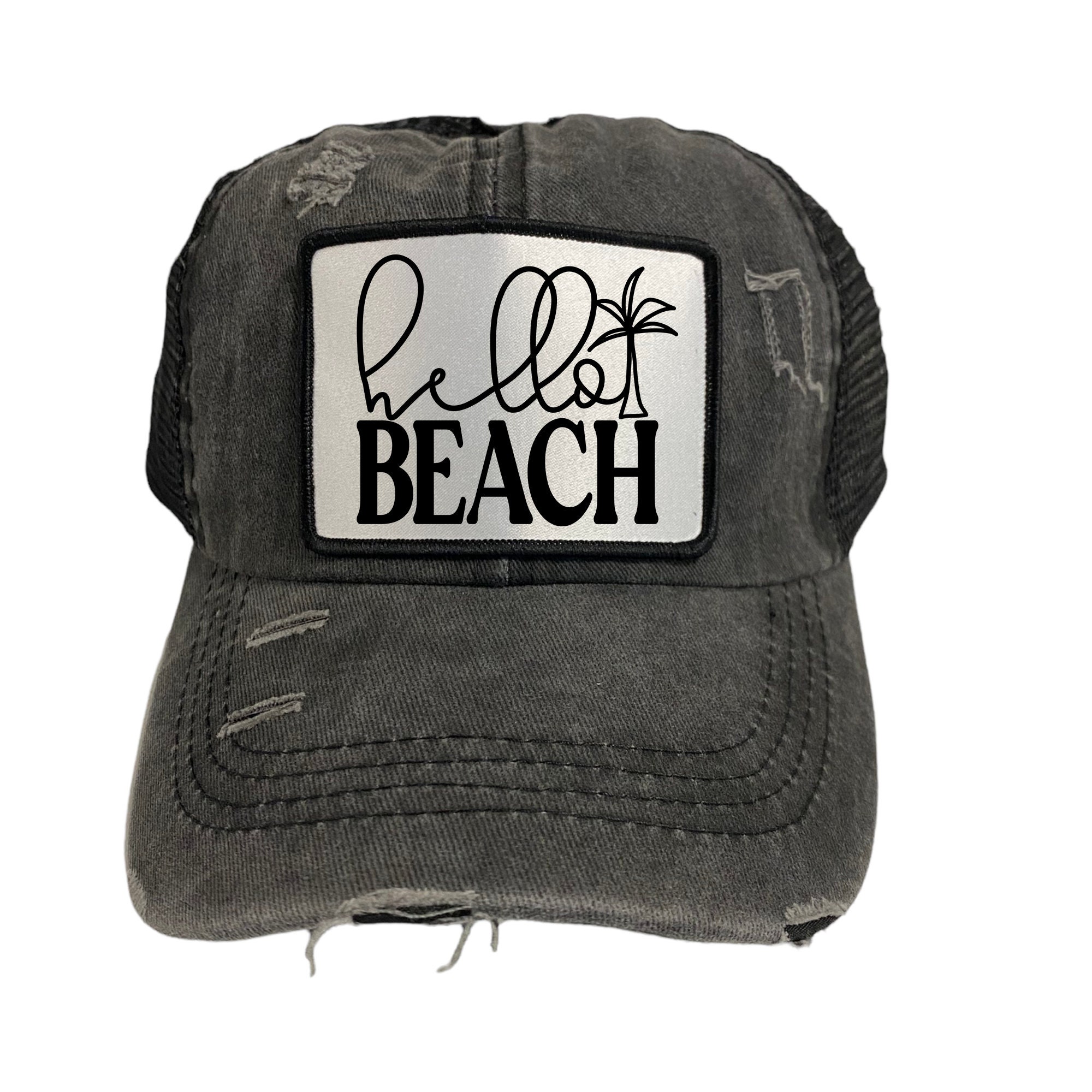 Hello Beach Hat Summer Beach Vacation 