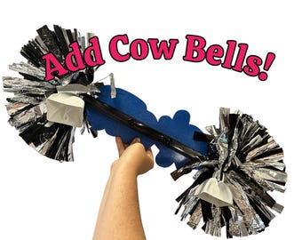 Add cowbells to your cheerstick!