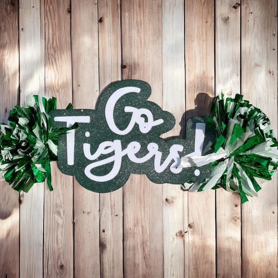 Custom Cheer Stick  -Game Day Signs - Pom Pom Sign - Custom Acrylic Cheer Stick - Personalized Name Cheer Sign - Sport Mom Sign - Pom Poms