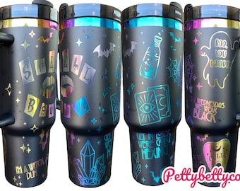 Grawerowany kubek Spell Book - Witchy Tumbler - Idziemy na Hexing Cup - Witch Tumbler - grawerowany kubek - 40 uncji