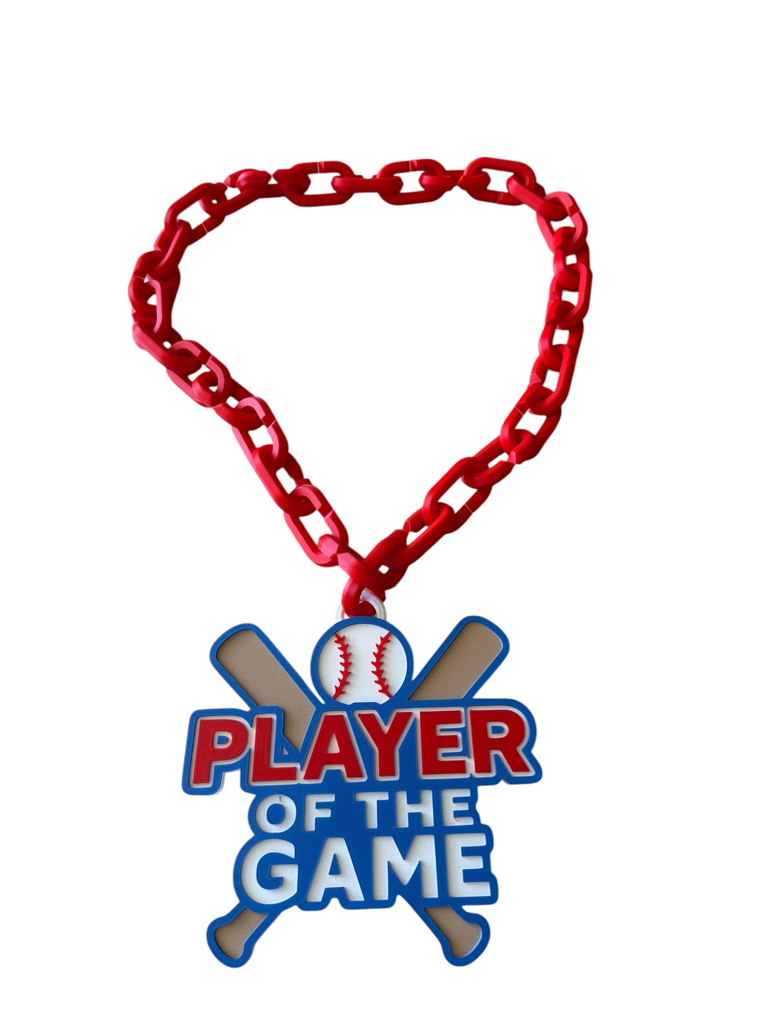 3D Printed Baseball Hype Chain | Custom Player of the Game Chain ...