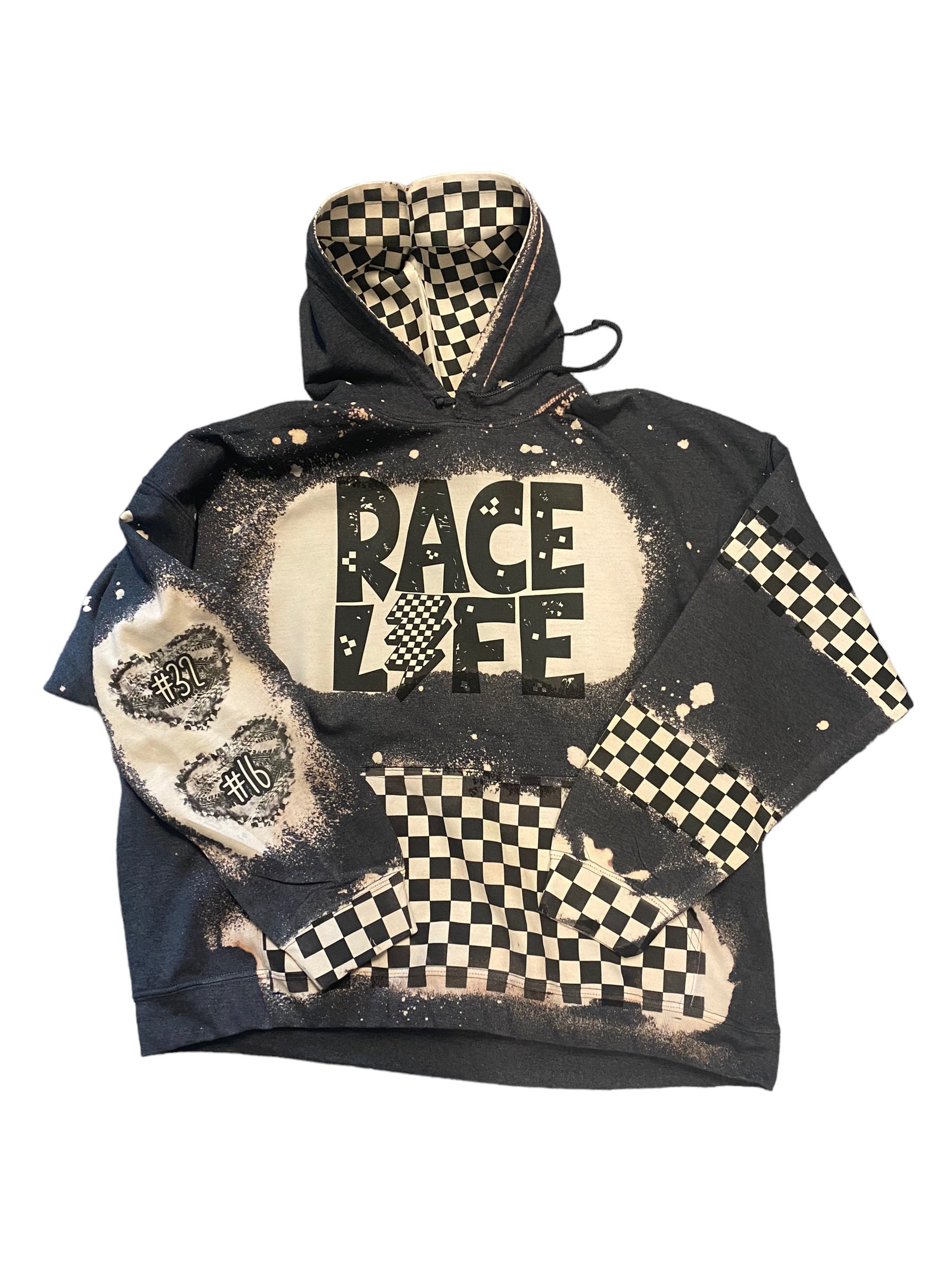 Checkered Flag Hoodie - Etsy