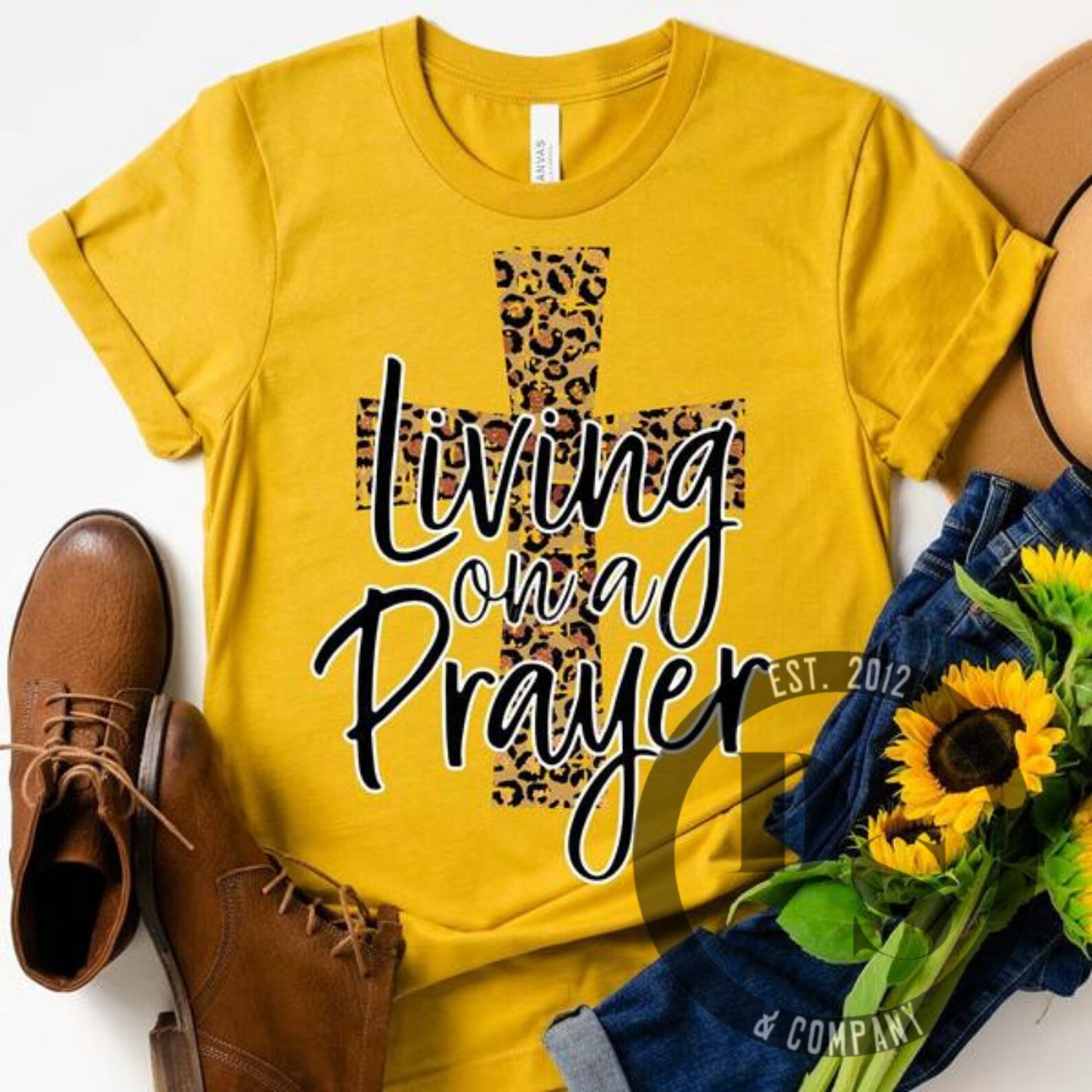 Living on a Prayer T-shirt Religious Shirt Women's | Etsy