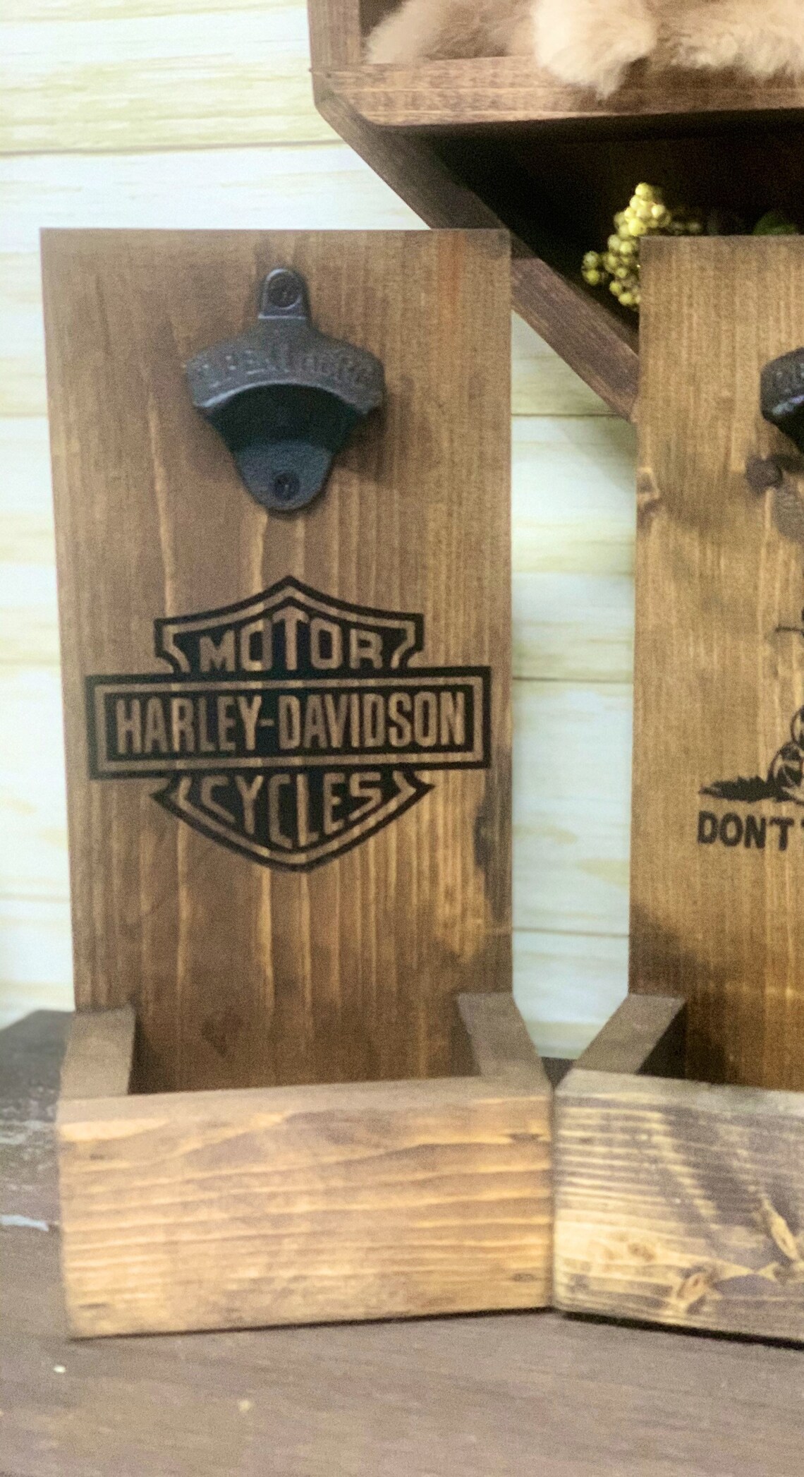 Wooden Bottle Opener/Harley Davidson Bottle Opener/Wall Etsy