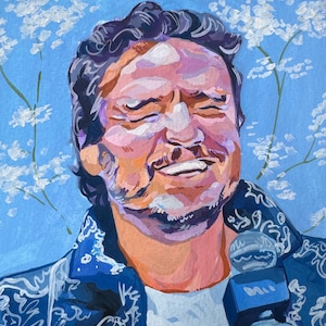 Raindro Blue 5x5 Prints -- Pedro Pascal