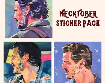 Neck Sticker Pack (Necktober) -- Pedro Pascal