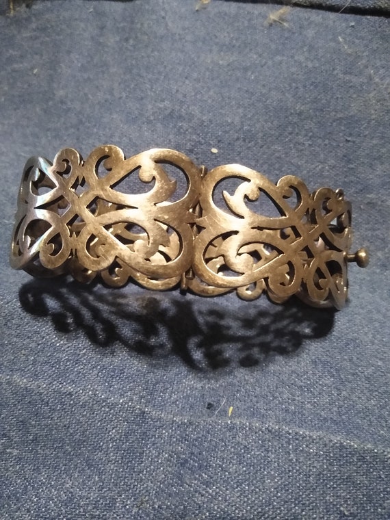 Vintage taxco bracelet sterling silver