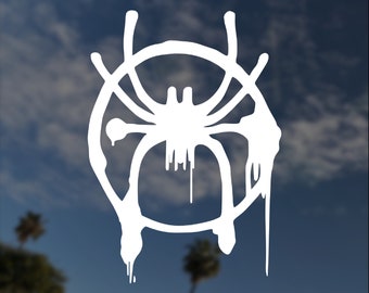Spiderman Logo - Miles Morales (Into the Spider-Verse) Vinyl Decal Sticker