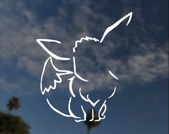 Eevee Outline Decal Sticker