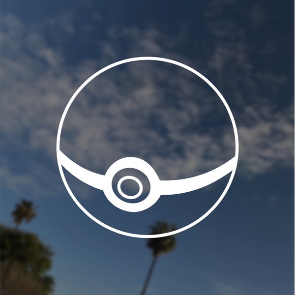 Pokeball Vinyl Decal Sticker