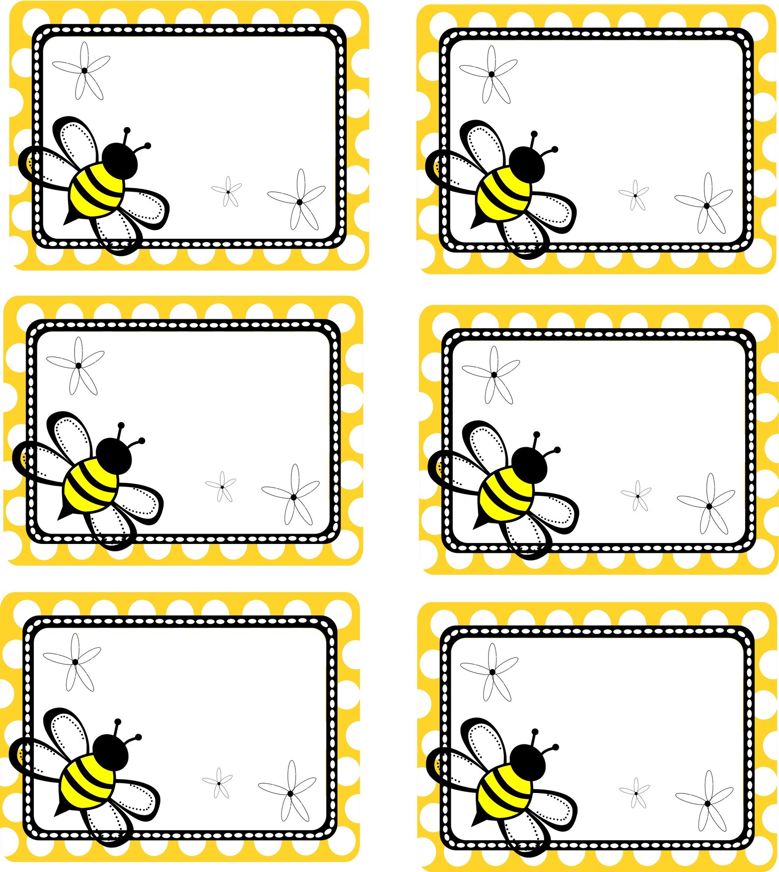 Honey Bee Name Tag For Cricut Or Print And Cut Etsy