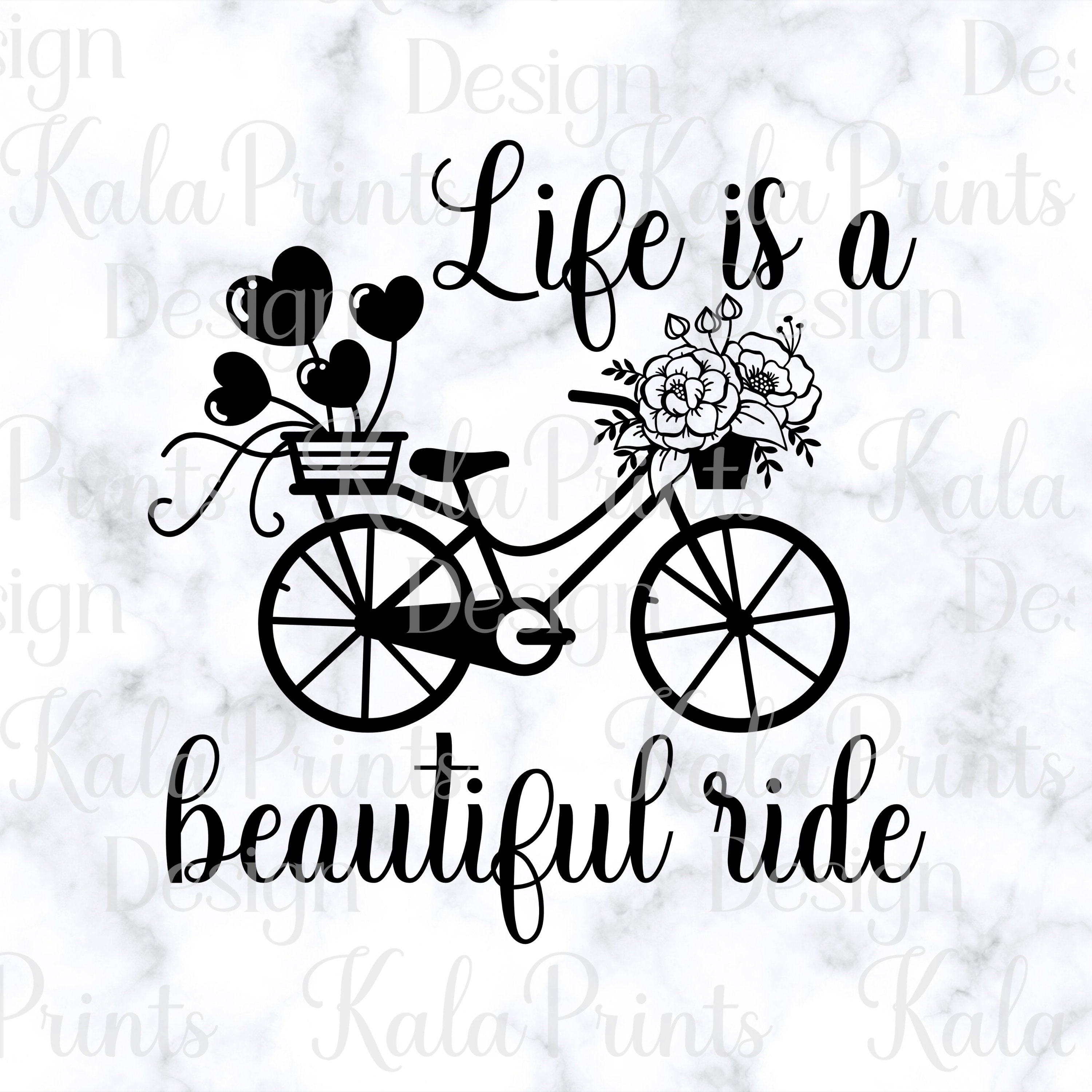 Life Is A Beautiful Ride SVG PNG Vintage Bicycle Svg with Etsy