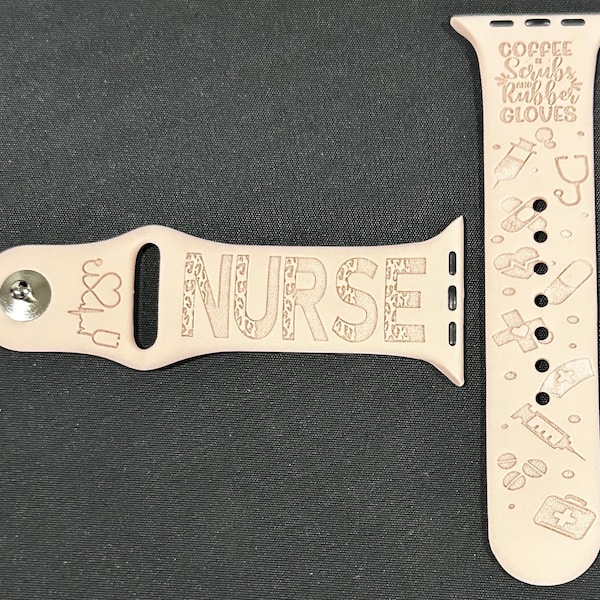 Engraved Nurse Theme Smart Watch Band