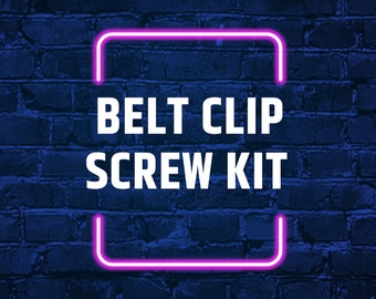 Kit de tornillos para clip para cinturón: no incluye clip para cinturón.