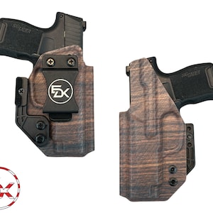 Carbon Fiber Wood Grain - Inside the Waistband (IWB) Holster Canik, CZ, FN, Glock, Ruger, Sig Sauer, Springfield, Smith and Wesson, Taurus
