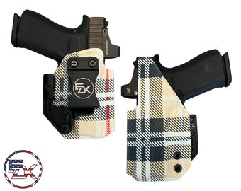 CF Fall Plaid - IWB Holster LCP2, Glock 17, Glock 19, Glock 26 Glock 43, Shield, Shield ez, P365, P365xl, P238, Hellcat, RDP