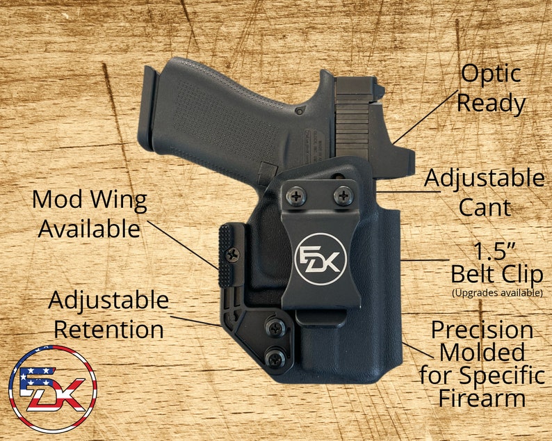 Ruger LC9s | EC9s | LC380 - Printed - Inside the Waistband (IWB) Kydex Holster image 9