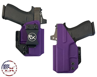 Glock 43 | Glock 43X | Glock 43X MOS | G43 | G43X | G43X Mos - Solid Color - Inside the Waistband (IWB) kydex Holster