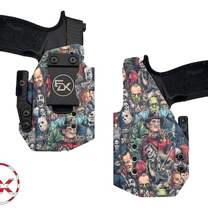 Carbon Fiber Halloween Characters - Inside the Waistband (IWB) Holster LCP2, G17, G19, G26 Glock 43, Shield, P365, P365xl, Hellcat