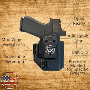 Carbon Fiber Sprinkles - Inside the Waistband (IWB) Holster Canik, CZ, Glock, FN, Ruger, Sig Sauer, Sig, Sw, Springfield, Taurus image 5