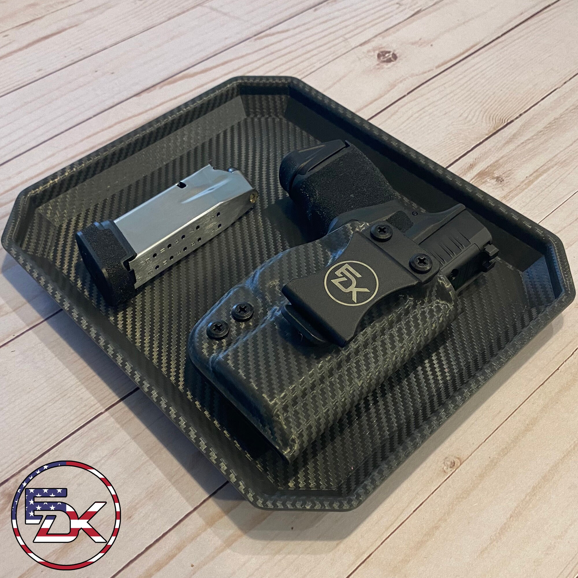 Carbon fiber EDC Combo Kydex Holster Dump Tray and Etsy