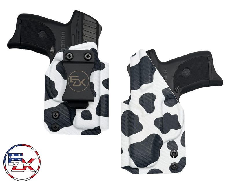 Ruger LC9s | EC9s | LC380 - Printed - Inside the Waistband (IWB) Kydex Holster CF Cow