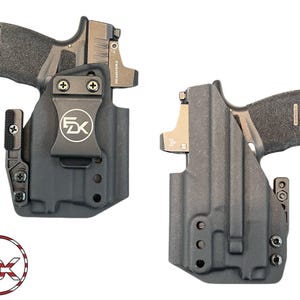 Fits Springfield Hellcat Micro - Olight PL Mini 2 (Closed Ended) - Solid Color - Inside the Waistband (IWB) Kydex Holster