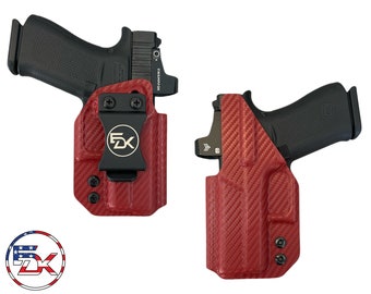 Glock 43 | Glock 43X | Glock 43X MOS | G43 | G43X | G43X Mos - Carbon Fiber - Inside the Waistband (IWB) kydex Holster