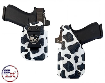 EDK Tactical Carbon Fiber Cow Print IWB Holster - Multi-Fit Design