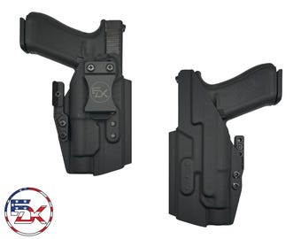 Ruger RXM 4"- Streamlight TLR1 /HL (Open Ended) - Solid / Carbon Fiber - Inside the Waistband (IWB) Kydex Holster