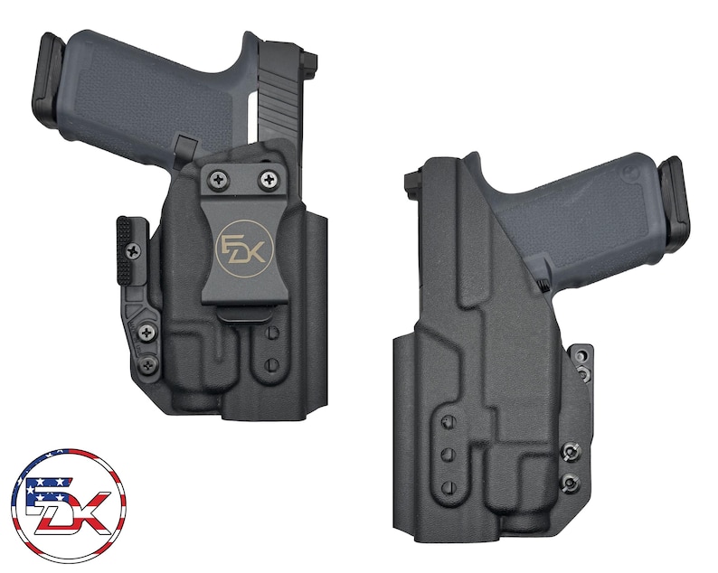 Ruger RXM 4" - Streamlight TLR7 / TLR7A /TLR7x Attachment (Open Ended) - Solid Color - Inside the Waistband (IWB) Kydex Holster Schwarz