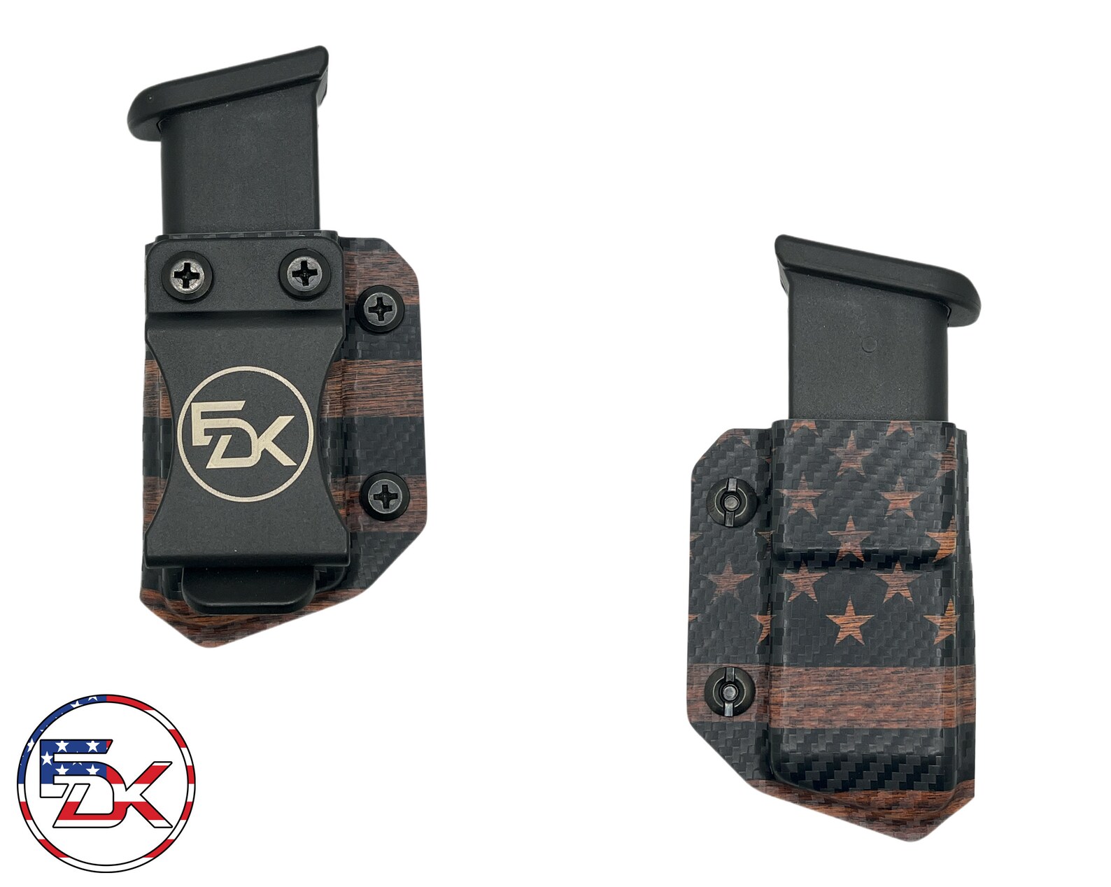 Wood Grain Flag IWB Mag Carrier Glock 17 19 26 43 43X Etsy