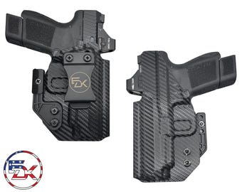Canik Mete MC9LS - Fibra de carbono - Extremo cerrado - Dentro de la cintura (IWB) - Funda Kydex