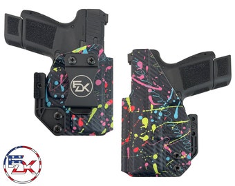 CF Neon Splatter - Inside the Waistband (IWB) Holster Lcp2, Glock 17, Glock 19, Glock 26 Glock 43, Shield, Mc9, P365, P365xl, Hellcat