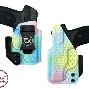 Ruger LC9s | EC9s | LC380 - Printed - Inside the Waistband (IWB) Kydex Holster CF Mermaid Scales