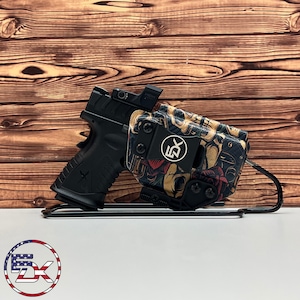 Springfield XD 4&quot; - XD9 | XD40 | XD45 Mod 1 - Specialty Printed - IWB Kydex Holster