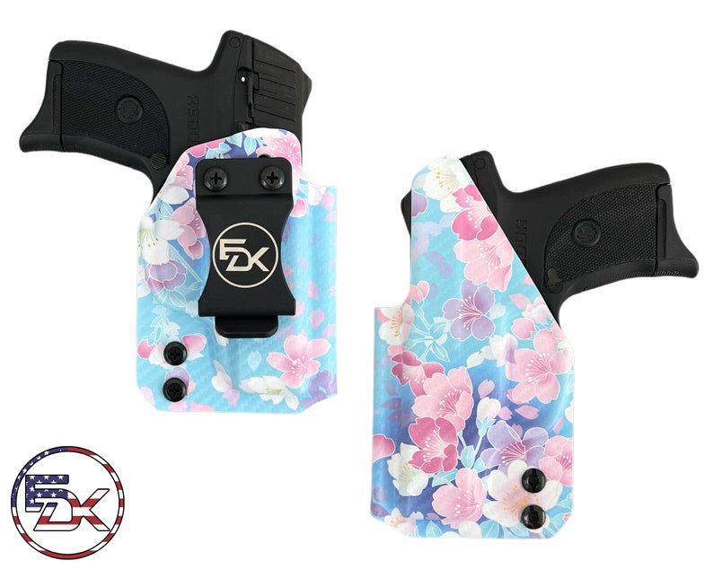 Ruger LC9s | EC9s | LC380 - Printed - Inside the Waistband (IWB) Kydex Holster CF Cherry Blossom