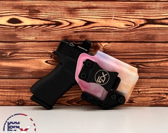 CF Watercolor - Inside the Waistband (IWB) Holster LCP2, G17, G19, G26 G43, G43X, G43X Mos Shield, P365, P365xl, P238, Hellcat, Mc9, macro