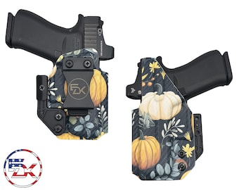 Carbon Fiber Fall Pumpkins - Inside the Waistband (IWB) Holster - Canik, Glock, FN, Ruger, Sig Sauer, Sig, Smith and Wesson, Springfield