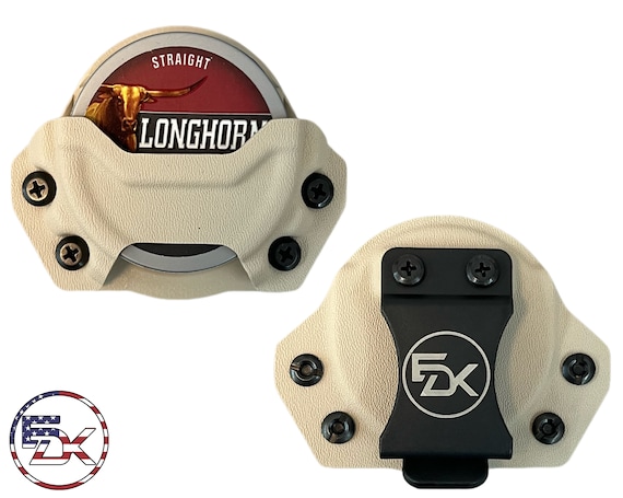 chewing tobacco holster Kydex Dip Can Holster - Many Colors Available