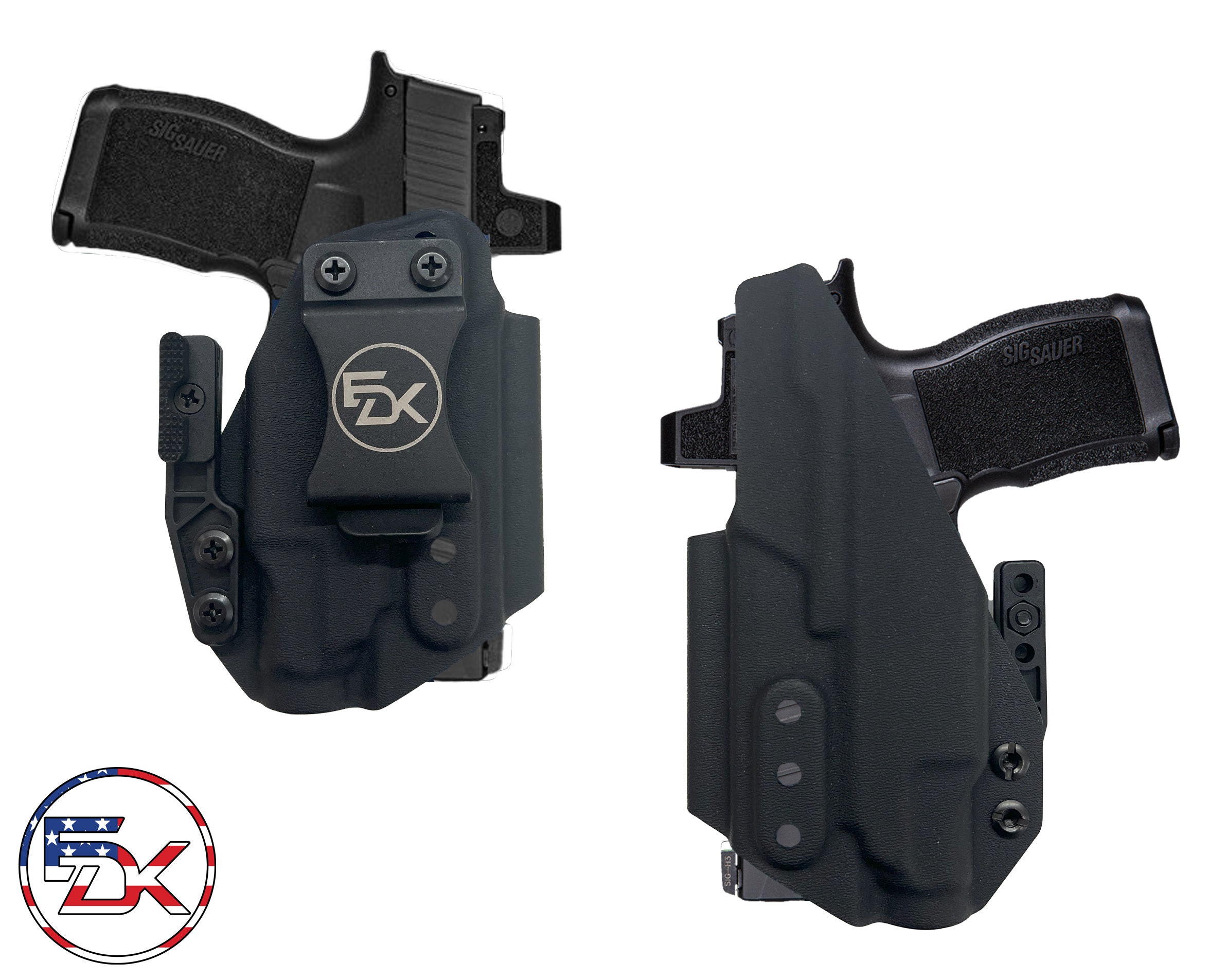 Custom OWB Holster For Sig Sauer P365 With TLR-7 Sub - Choose From 60+ Colors, US Made