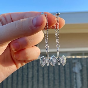 Axe Dangle Earrings