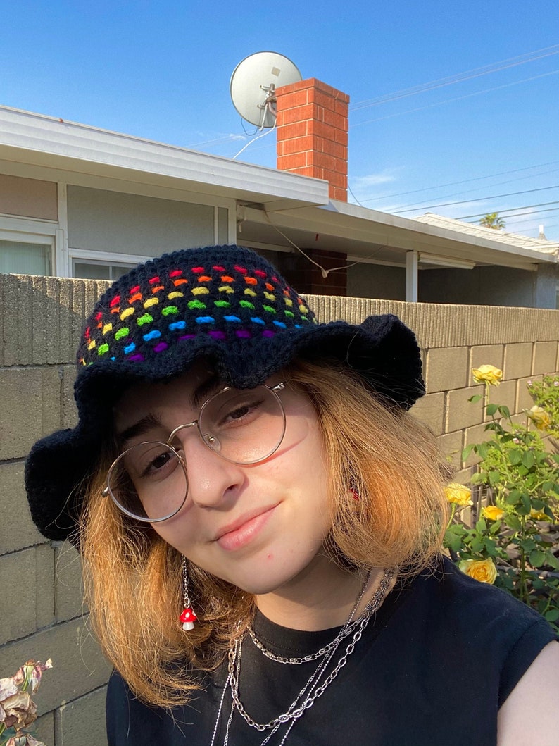 Crocheted Pride Bucket Hat image 1